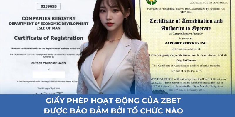 Giấy phép hoạt động của ZBET được bảo đảm bởi tổ chức nào